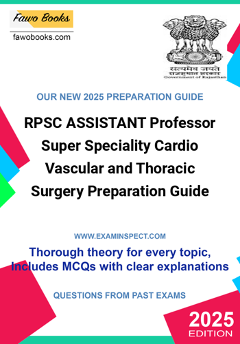 Additional image of RPSC ASSISTANT Professor Super Speciality Cardio Vascular and Thoracic Surgery Preparation Guide