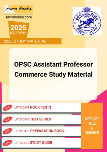 Additional image of OPSC Assistant Professor Commerce Study Material
