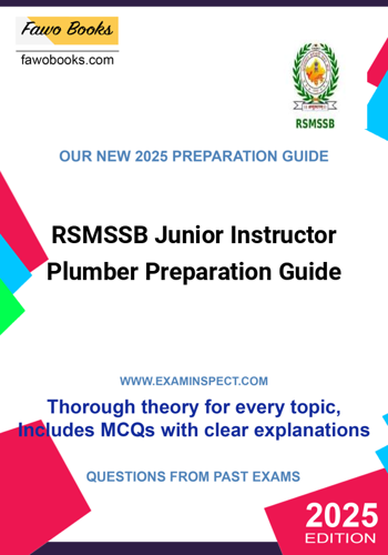 Additional image of RSMSSB Junior Instructor Plumber Preparation Guide