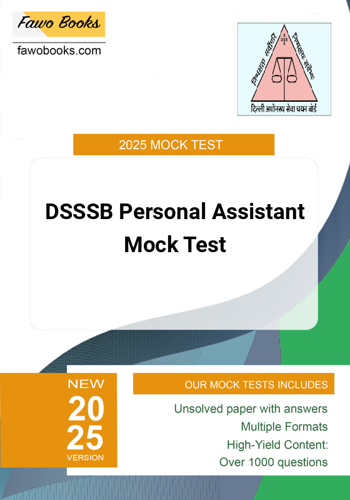 Additional image of DSSSB Personal Assistant Mock Test