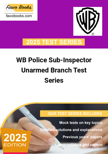 Additional image of WB Police SubInspector Unarmed Branch Test Series