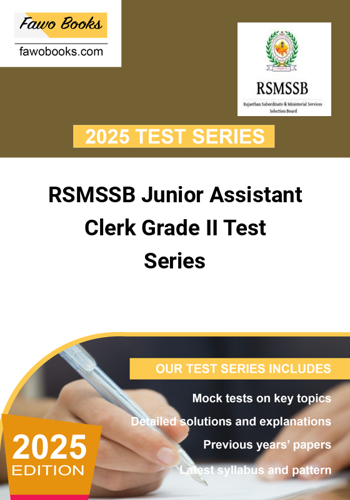 Additional image of RSMSSB Junior Assistant Clerk Grade II Test Series
