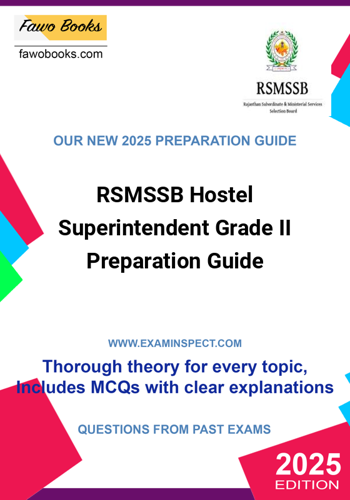 Additional image of RSMSSB Hostel Superintendent Grade II Preparation Guide