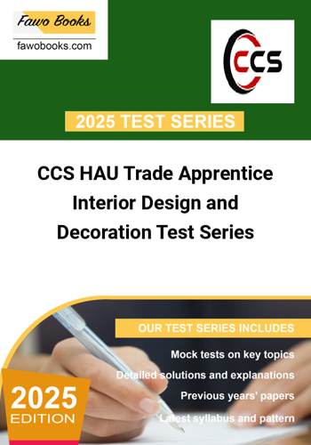 Additional image of CCS HAU Trade Apprentice Interior Design and Decoration Test Series