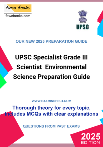 Additional image of UPSC Specialist Grade III Scientist Environmental Science Preparation Guide
