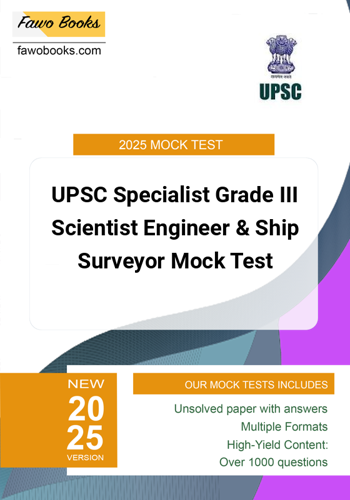 Additional image of UPSC Specialist Grade III Scientist Engineer & Ship Surveyor Mock Test