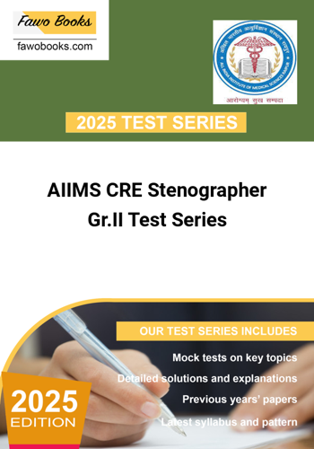 Additional image of AIIMS CRE Stenographer GrII Test Series