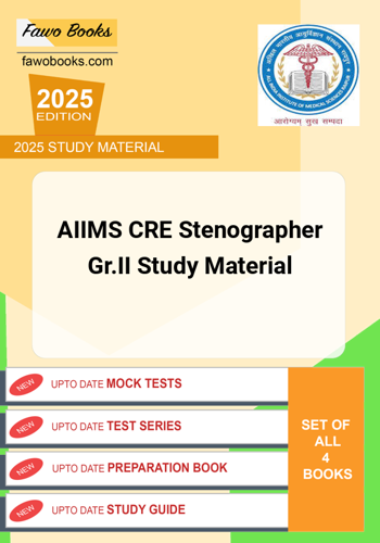 Additional image of AIIMS CRE Stenographer GrII Study Material