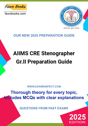 Additional image of AIIMS CRE Stenographer GrII Preparation Guide