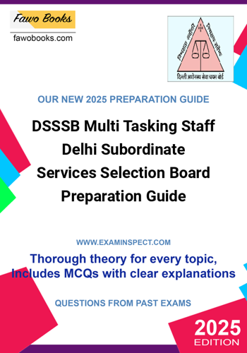 Additional image of DSSSB Multi Tasking Staff Delhi Subordinate Services Selection Board Preparation Guide