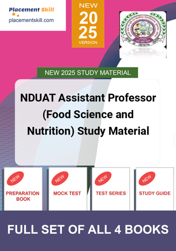 Additional image of NDUAT Assistant Professor Food Science and Nutrition Study Material