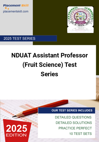 Additional image of NDUAT Assistant Professor Fruit Science Test Series