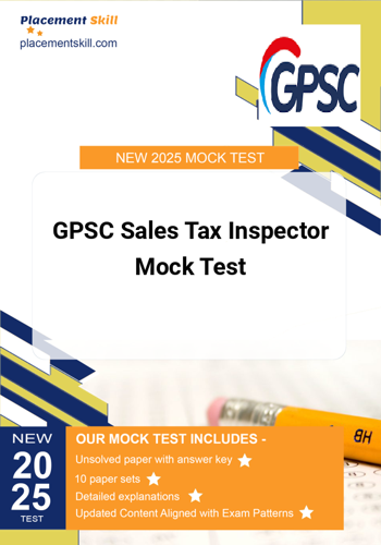 Additional image of GPSC Sales Tax Inspector Mock Test