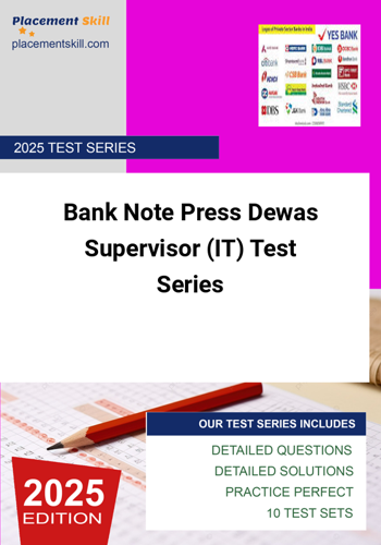 Additional image of Bank Note Press Dewas Supervisor IT Test Series