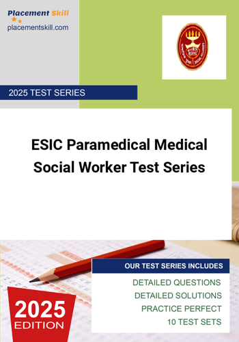 Additional image of ESIC Paramedical Medical Social Worker Test Series