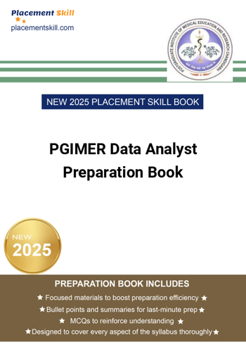 Additional image of PGIMER Data Analyst Preparation Book