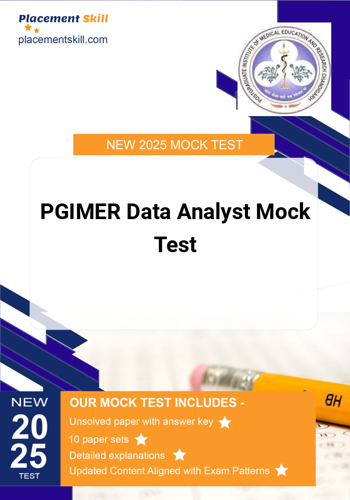 Additional image of PGIMER Data Analyst Mock Test