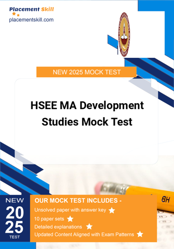 Additional image of HSEE MA Development Studies Mock Test