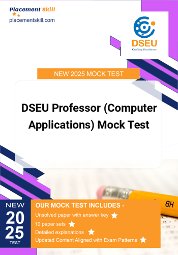 Additional image of DSEU Professor Computer Applications Mock Test