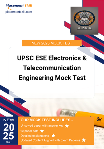 Additional image of UPSC ESE Electronics & Telecommunication Engineering Mock Test