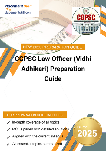 Additional image of CGPSC Law Officer Vidhi Adhikari Preparation Guide