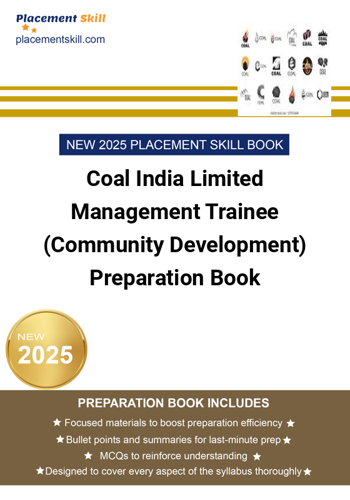 Coal India Limited Management Trainee Community Development Preparation Book