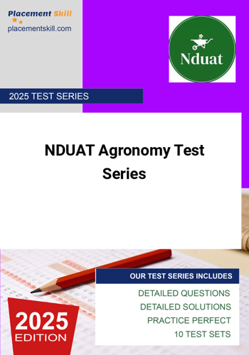 Additional image of NDUAT Agronomy Test Series