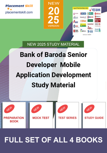 Additional image of Bank of Baroda Senior Developer Mobile Application Development Study Material