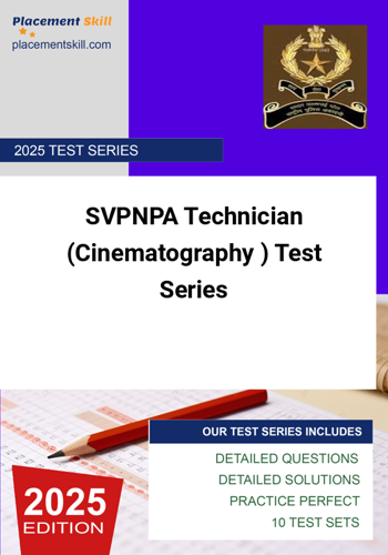 Additional image of SVPNPA Technician Cinematography Test Series