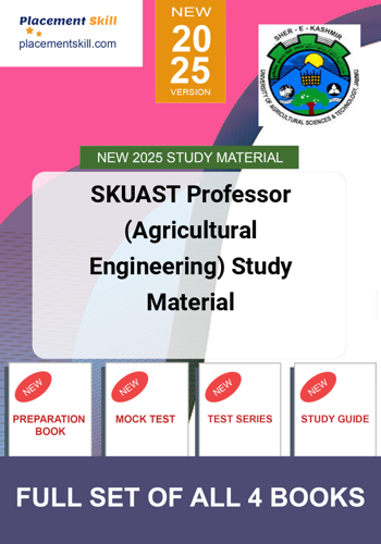 Additional image of SKUAST Professor Agricultural Engineering Study Material