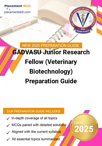 Additional image of GADVASU Junior Research Fellow Veterinary Biotechnology Preparation Guide