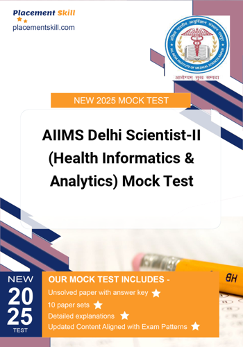 Additional image of AIIMS Delhi ScientistII Health Informatics & Analytics Mock Test