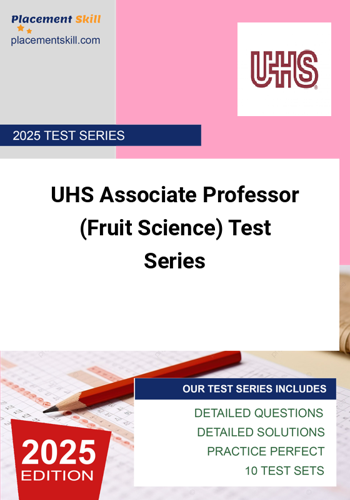Additional image of UHS Associate Professor Fruit Science Test Series