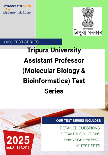 Additional image of Tripura University Assistant Professor Molecular Biology & Bioinformatics Test Series