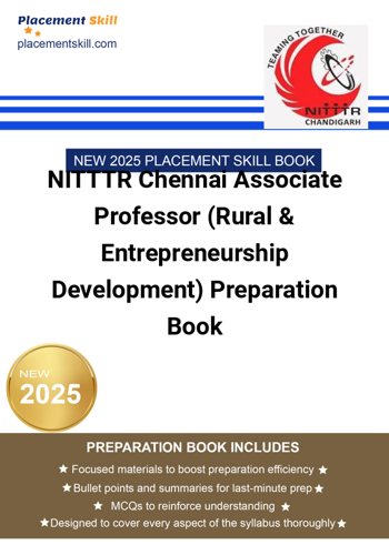 Additional image of NITTTR Chennai Associate Professor Rural &amp; Entrepreneurship Development Preparation Book