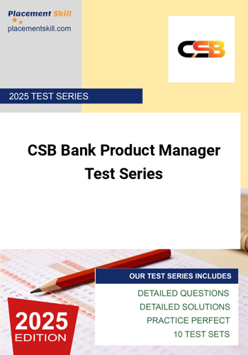 Additional image of CSB Bank Product Manager Test Series