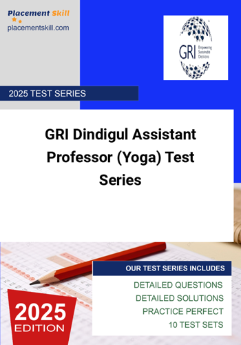Additional image of GRI Dindigul Assistant Professor Yoga Test Series