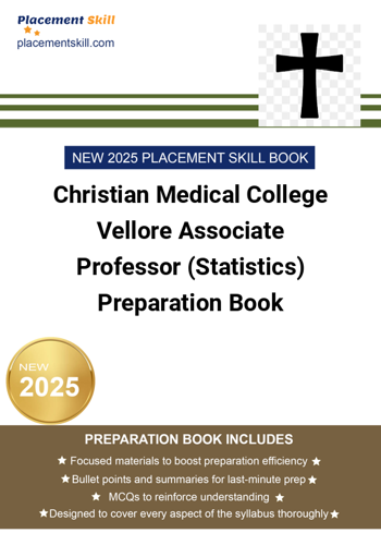 Additional image of Christian Medical College Vellore Associate Professor Statistics Preparation Book