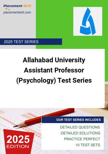 Additional image of Allahabad University Assistant Professor Psychology Test Series