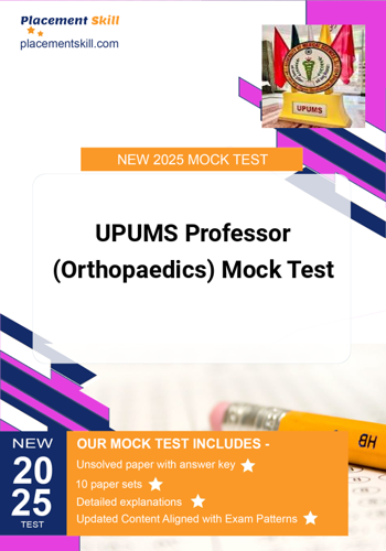 Additional image of UPUMS Professor Orthopaedics Mock Test
