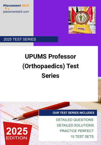 Additional image of UPUMS Professor Orthopaedics Test Series