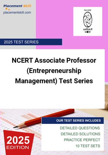 Additional image of NCERT Associate Professor Entrepreneurship Management Test Series