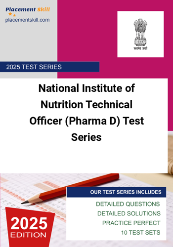 Additional image of National Institute of Nutrition Technical Officer Pharma D Test Series