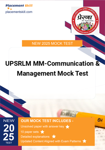 Additional image of UPSRLM MMCommunication & Management Mock Test