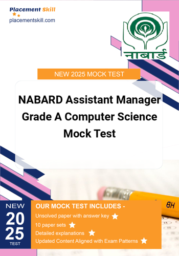 Additional image of NABARD Assistant Manager Grade A Computer Science Mock Test