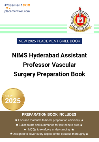 Additional image of NIMS Hyderabad Assistant Professor Vascular Surgery Preparation Book