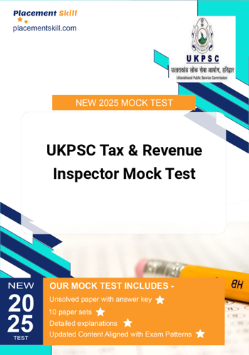 Additional image of UKPSC Tax & Revenue Inspector Mock Test