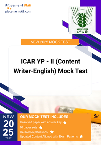 Additional image of ICAR YP II Content Writer Mock Test