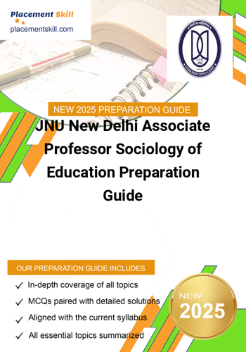 Additional image of JNU New Delhi Associate Professor Sociology of Education Preparation Guide