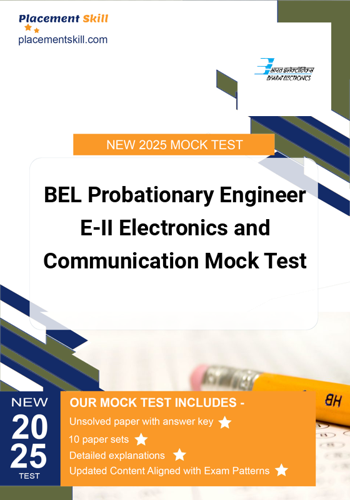 Additional image of BEL Probationary Engineer EII Electronics and Communication Mock Test